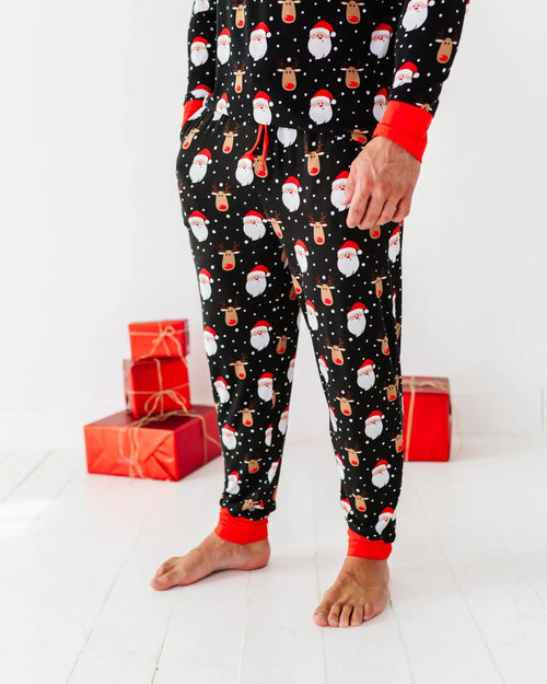 Baby Kids Bamboo Pajamas — Snow Ho Ho Men's Pants — Image 21