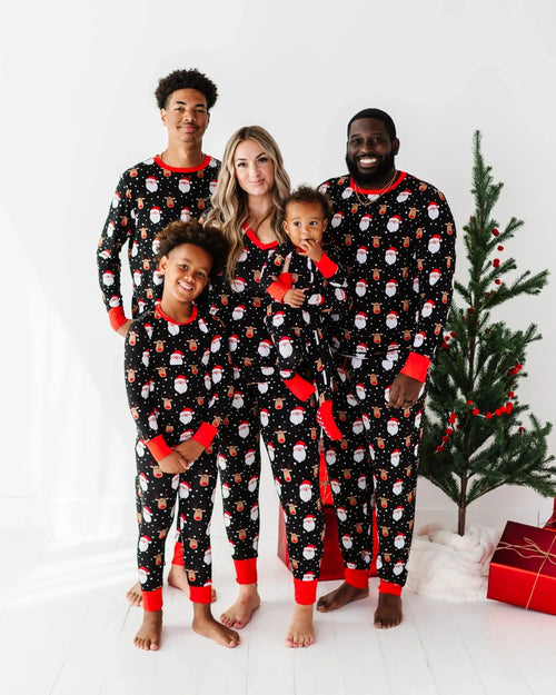 Baby Kids Bamboo Pajamas — Snow Ho Ho Men's Pants — Image 2