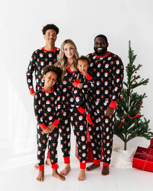 Baby Kids Bamboo Pajamas — Snow Ho Ho Men's Shirt — Image 2