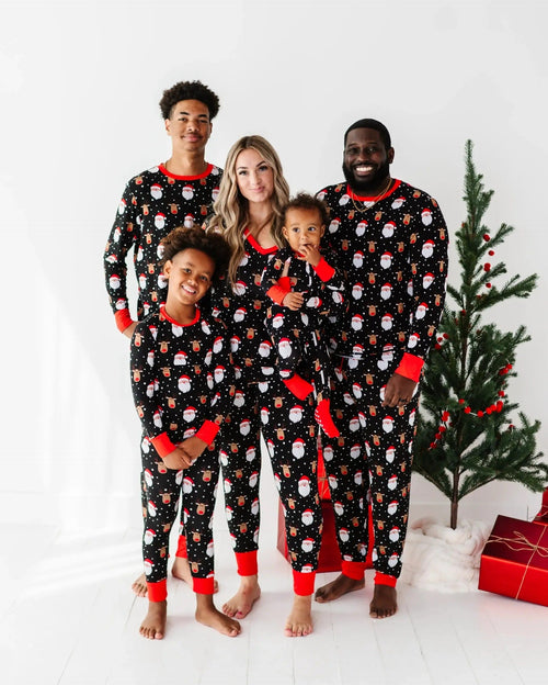 Baby Kids Bamboo Pajamas — Snow Ho Ho Women's Pants — Image 2