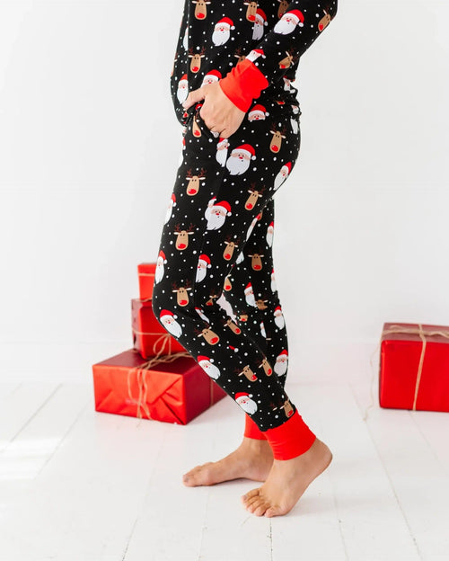 Baby Kids Bamboo Pajamas — Snow Ho Ho Women's Pants — Image 8