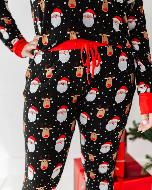 Baby Kids Bamboo Pajamas — Snow Ho Ho Women's Pants — Image 3