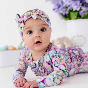 Bums & Roses - Baby & Kids Bamboo Pajamas - So Eggstra Headwrap - Image 1