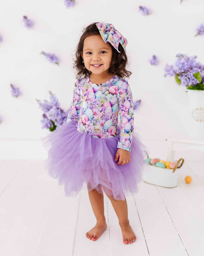 Baby Kids Bamboo Pajamas — So Eggstra Tulle Tutu Dress — Image 1