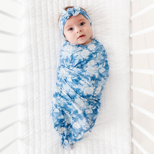Southern Rose Swaddle Headwrap Set - Image 1 - Bums & Roses