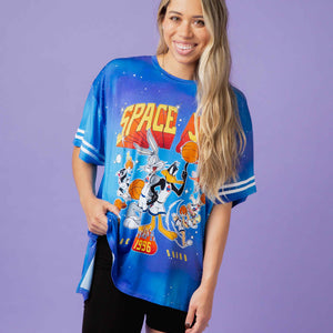 Baby Kids Bamboo Pajamas — Space Jam™ Women's Oversized T-Shirt — Image 1