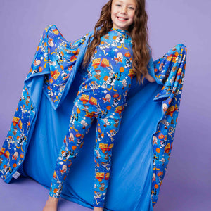 Baby Kids Bamboo Pajamas — Space Jam™ Bum Bum Blanket — Image 1