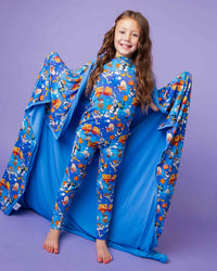 Baby Kids Bamboo Pajamas — Space Jam™ Bum Bum Blanket — Image 1