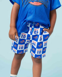 Baby Kids Bamboo Pajamas — Space Jam™ Tune Squad Pull-On Shorts — Image 1