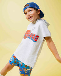 Baby Kids Bamboo Pajamas — Space Jam™ Tune Squad Short Sleeve Hoodie — Image 1