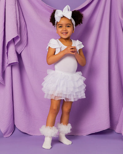 Baby Kids Bamboo Pajamas — Stardust Tulle Skort — Image 1
