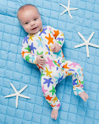 Baby Kids Bamboo Pajamas — Star of the Shore Convertible Romper — Image 1
