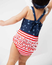 Baby Kids Bamboo Pajamas — Star of the Show Bubble Romper — Image 1