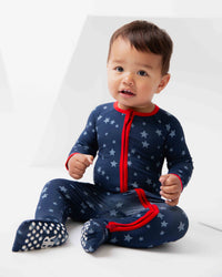 Baby Kids Bamboo Pajamas — Star of the Show Convertible Romper — Image 1