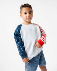 Baby Kids Bamboo Pajamas — Star of the Show Crew Neck Sweatshirt — Image 1