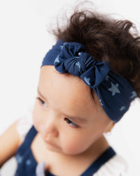 Baby Kids Bamboo Pajamas — Star of the Show Headwrap — Image 1