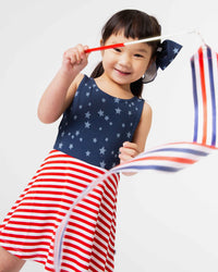 Baby Kids Bamboo Pajamas — Star of the Show Sleeveless Twistback Dress — Image 1