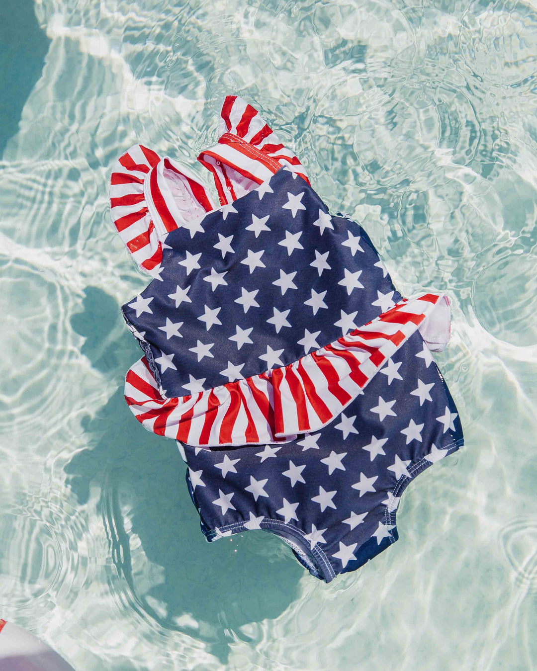 Stars & Stripes Peplum One Piece Swimsuit
