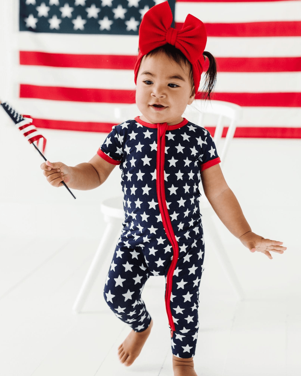 Jimmy Star Rompers Navy Star Short Sleeve Romper