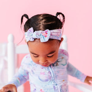 Bums & Roses - Baby & Kids Bamboo Pajamas - Sugar Plum Dreams Headwrap - Image 1