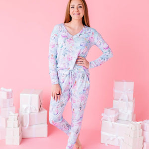 Bums & Roses - Baby & Kids Bamboo Pajamas - Sugar Plum Dreams Women's Pants - Image 1