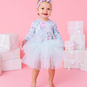 Bums & Roses - Baby & Kids Bamboo Pajamas - Sugar Plum Dreams Tulle Tutu Dress - Image 1