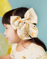 Baby Kids Bamboo Pajamas — Sunny Side Up Woven Alligator Clip — Image 1