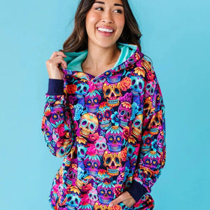 Baby Kids Bamboo Pajamas — Sweet But Deadly Adult Unisex Hoodie — Image 15