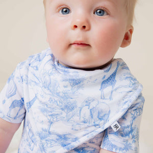 Baby Kids Bamboo Pajamas — Sweet Safari Bib — Image 1