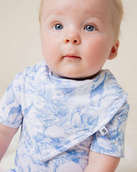Baby Kids Bamboo Pajamas — Sweet Safari Bib — Image 1
