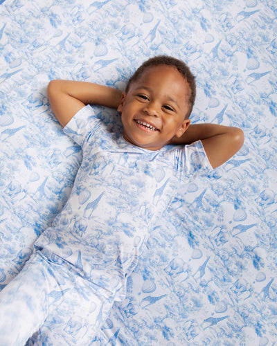 Baby Kids Bamboo Pajamas — Sweet Safari Bum Bum Blanket — Image 1