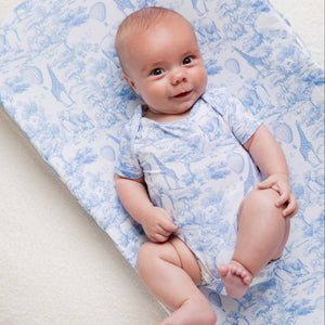 Baby Kids Bamboo Pajamas — Sweet Safari Changing Pad Cover — Image 1