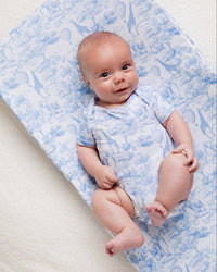 Baby Kids Bamboo Pajamas — Sweet Safari Changing Pad Cover — Image 1