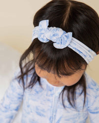 Baby Kids Bamboo Pajamas — Sweet Safari Headwrap — Image 1
