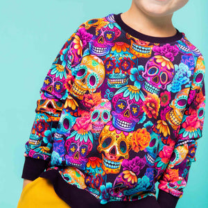 Baby Kids Bamboo Pajamas — Sweet But Deadly Crew Neck Sweatshirt — Image 1