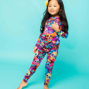 Baby Kids Bamboo Pajamas — Sweet But Deadly Long Sleeve Pajama Set — Image 1