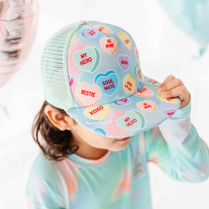 Baby Kids Bamboo Pajamas — Sweethearts® Blue Ombre Hat — Image 1