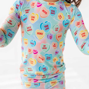 Baby Kids Bamboo Pajamas — Sweethearts® Blue Ombre Two-Piece Pajama Set — Image 1