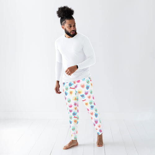 Sweethearts® Colorful Candy Hearts Men's Pants - Image 2 - Bums & Roses