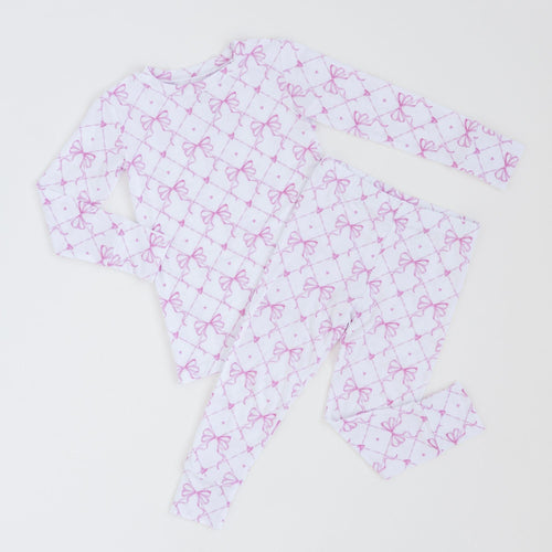Take A Bow Two-Piece Pajama Set - Image 2 - Bums & Roses