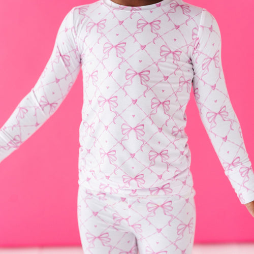 Take A Bow Two-Piece Pajama Set - Image 4 - Bums & Roses
