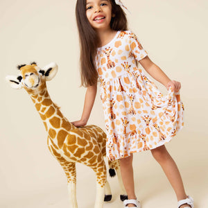 Baby Kids Bamboo Pajamas — Tall Order Short Sleeve Dress & Shorts Set — Image 1