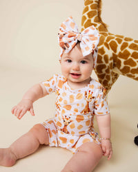 Baby Kids Bamboo Pajamas — Tall Order Shortie Romper — Image 1