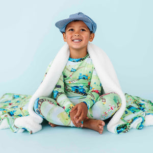 Baby Kids Bamboo Pajamas — The Little Engine That Could® Bum Bum Blanket - Plush — Image 1