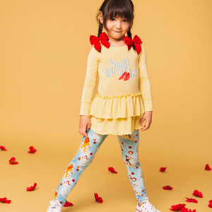 Baby Kids Bamboo Pajamas — The Wizard of Oz™ Long Sleeve Top & Tights Set — Image 1