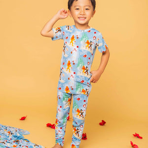 Baby Kids Bamboo Pajamas — The Wizard of Oz™ Short Sleeve Pajama Set — Image 1
