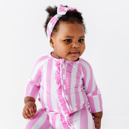 Tickle Me Pink Convertible Ruffle Romper - Image 4 - Bums & Roses