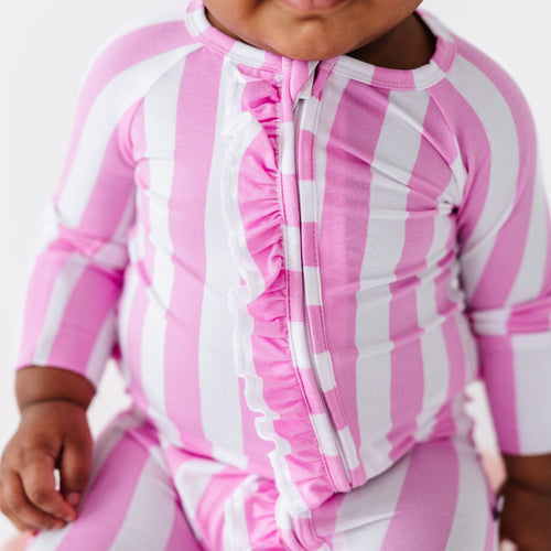 Tickle Me Pink Convertible Ruffle Romper - Image 3 - Bums & Roses