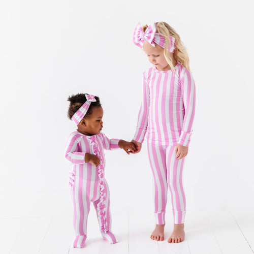 Tickle Me Pink Two-Piece Pajama Set - Image 5 - Bums & Roses