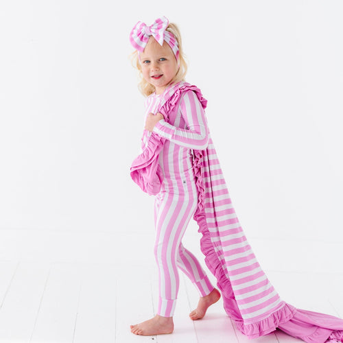 Tickle Me Pink Two-Piece Pajama Set - Image 8 - Bums & Roses